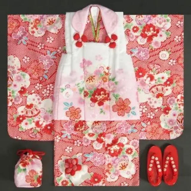 七五三 3歳 着物 正絹  専用 キッズ/ベビー/マタニティのキッズ服女の子用(90cm~)(和服/着物)の商品写真