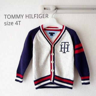 トミーヒルフィガー(TOMMY HILFIGER)のトミーヒルフィガー♡ニットカーディガン　4Tサイズ(カーディガン)