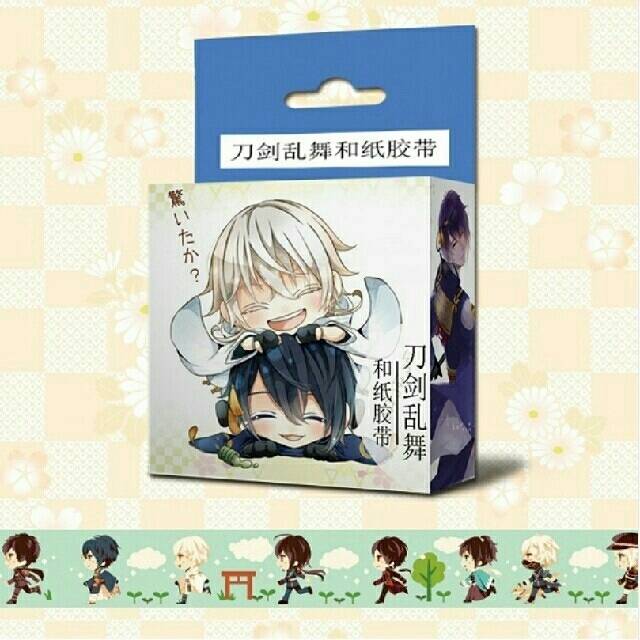 刀剣乱舞　マスキングテープ ２種 三日月 インテリア/住まい/日用品の文房具(テープ/マスキングテープ)の商品写真