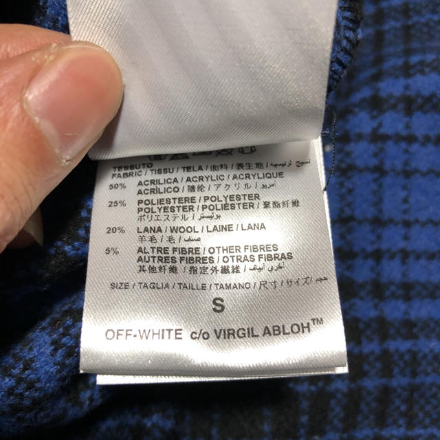 off white オフホワイト チェックシャツ タータン 厚手 3