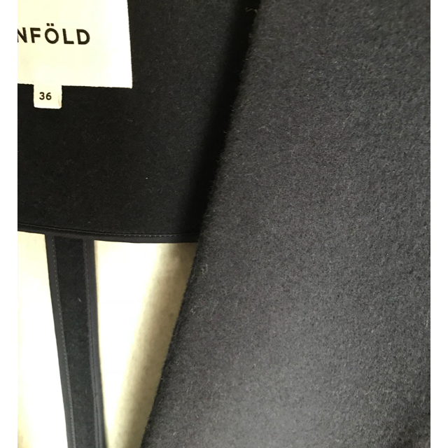12/28 Yさま専用 enfold ソフトリバーノーカラーコート 紺 36 | www