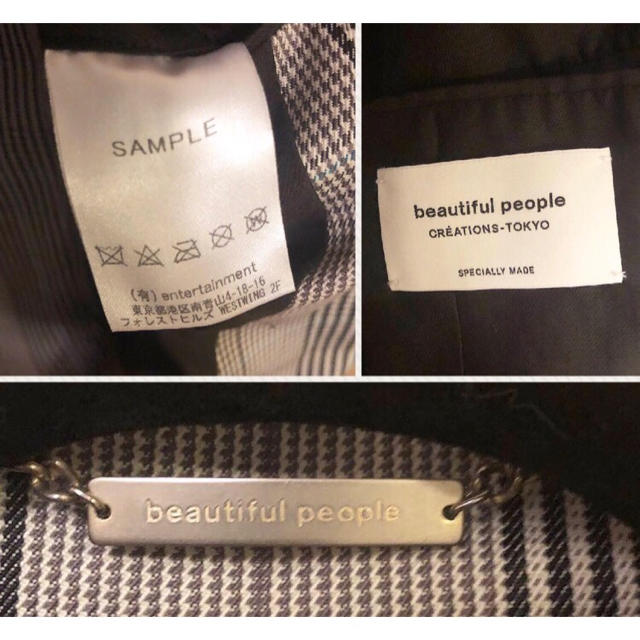 beautiful people(ビューティフルピープル)の18ss beautiful people フィンクスコットン ダブルジャケット レディースのジャケット/アウター(テーラードジャケット)の商品写真