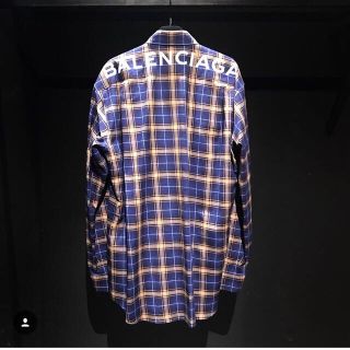 バレンシアガ(Balenciaga)のBALENCIAGAチェックシャツvetementsoff-whitegucci(シャツ)