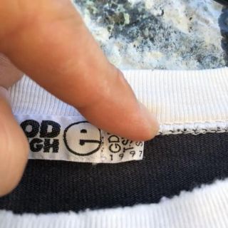 GOODENOUGH - GOOD ENOUGH リンガー長袖Tシャツ 古着 ロンT