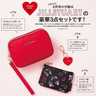 ジルスチュアート(JILLSTUART)のラブ6526様おまとめ専用　#51  雑誌付録 ダブルジップポーチ、花柄ポーチ(ポーチ)