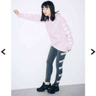 エックスガール(X-girl)の未使用 X-girl Sports LEGGINGS OBLIQUE LOGO(レギンス/スパッツ)