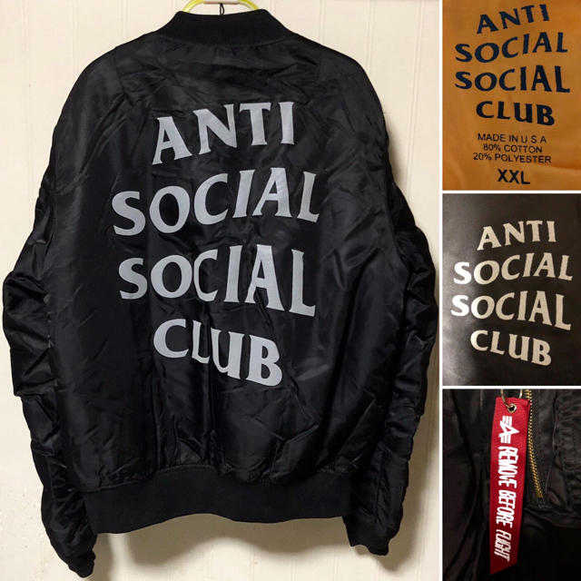ANTI SOCIAL SOCIAL CLUB MA-1 ジャケット