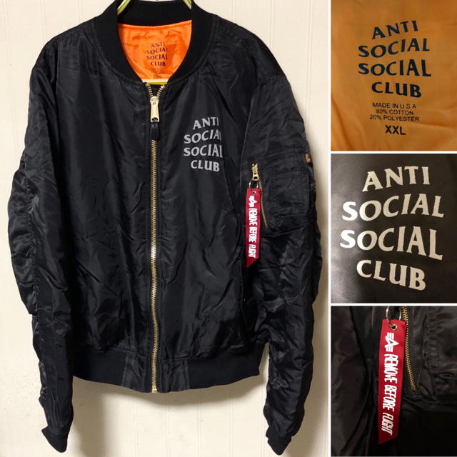 ANTI - ANTI SOCIAL SOCIAL CLUB / MA-1 ボンバージャケットの ANTI - ANTI SOCIAL SOCIAL CLUB / MA-1 ボンバージャケットの