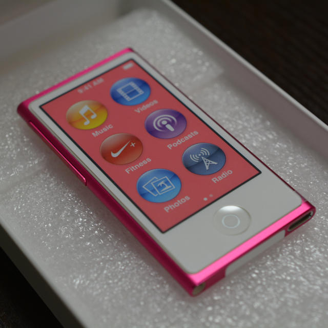 【新品未使用】iPod nano 第7世代 16GB pink apple ポータブルプレーヤー