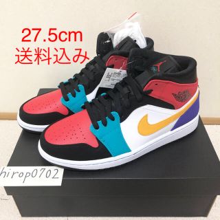 ナイキ(NIKE)のナイキ エアジョーダン1 MID マルチカラー 新品未使用 (スニーカー)