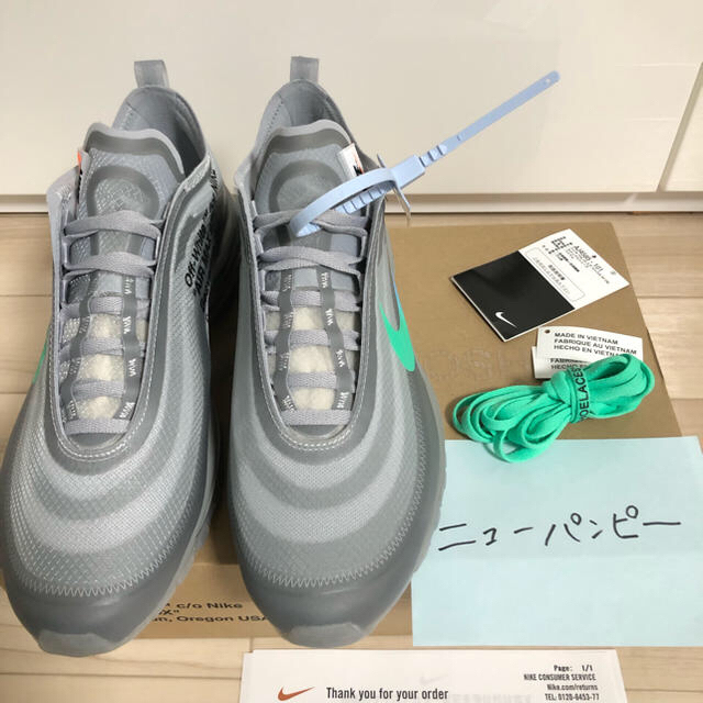 NIKE(ナイキ)の27.5 NIKE THE 10 AIR MAX 97 OG SILVER メンズの靴/シューズ(スニーカー)の商品写真