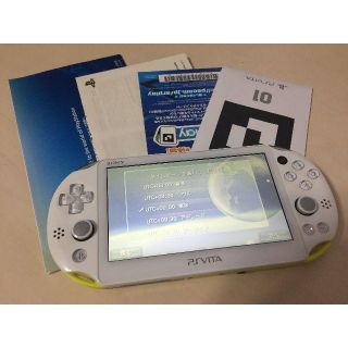 プレイステーションヴィータ(PlayStation Vita)の【中古・本体のみ・送料込み】PS Vita2000 ライムグリーン(家庭用ゲーム機本体)