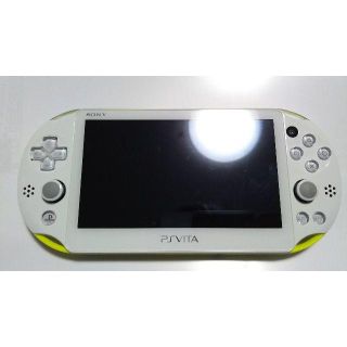 ソニー(SONY)の期間限定販売 PSVITA レモングリーンホワイト(携帯用ゲーム機本体)