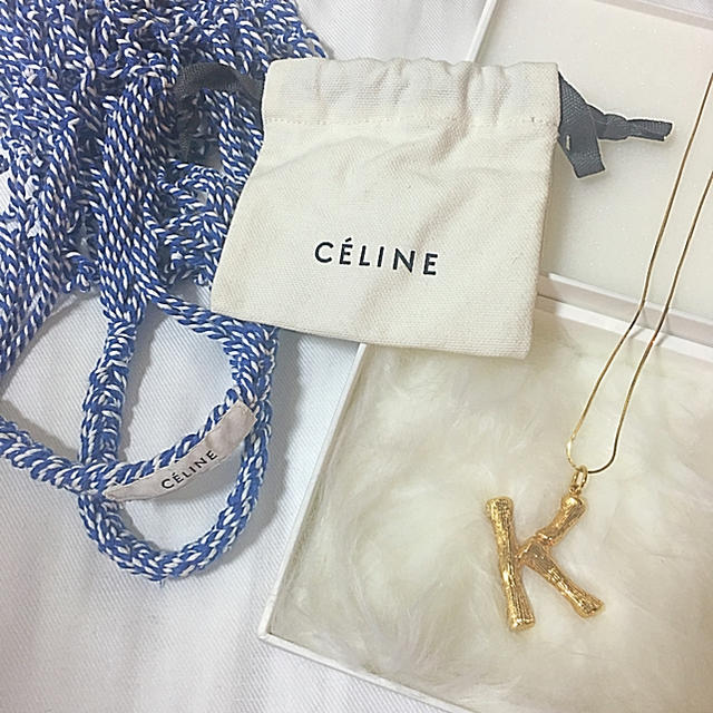 celine(セリーヌ)の希少♡セリーヌ アルファベット イニシャル ネックレス ラージK  レディースのアクセサリー(ネックレス)の商品写真