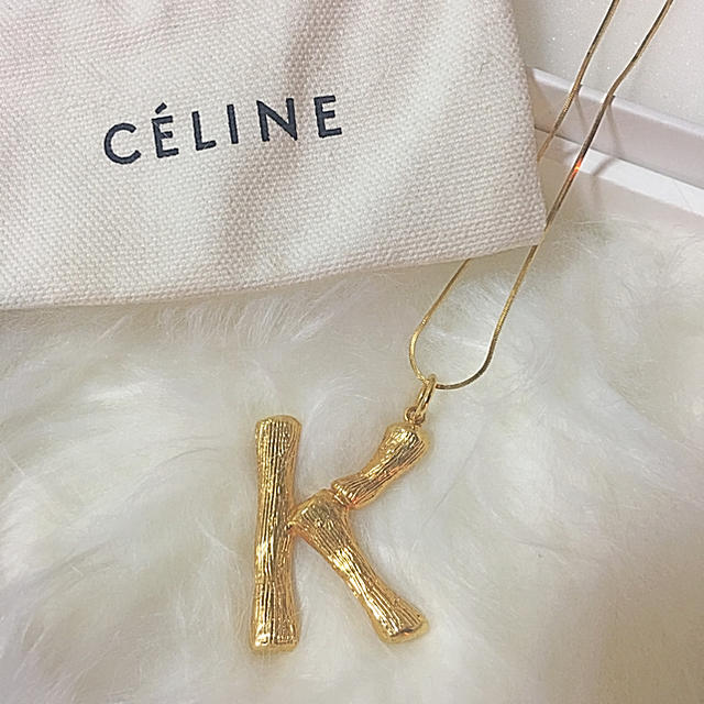 celine(セリーヌ)の希少♡セリーヌ アルファベット イニシャル ネックレス ラージK  レディースのアクセサリー(ネックレス)の商品写真