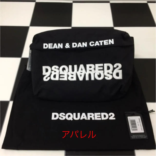 新品正規品 DSQUARED2 ディースクエアード ロゴベルトショルダーバッグ