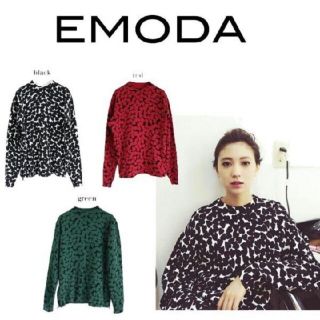 エモダ(EMODA)のEMODA エモダ HEART SPOT knit TOP(ニット/セーター)