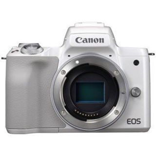 キヤノン(Canon)の◆未使用品 ◆Canon kiss m レンズキット ホワイト(ミラーレス一眼)