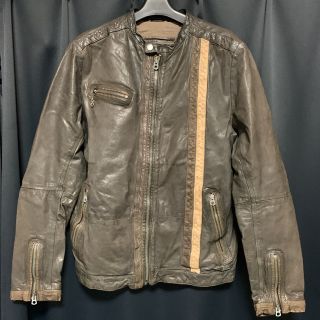 ディーゼル(DIESEL)の美品 DIESEL 革ジャン ② S レザージャケット ライダース(レザージャケット)