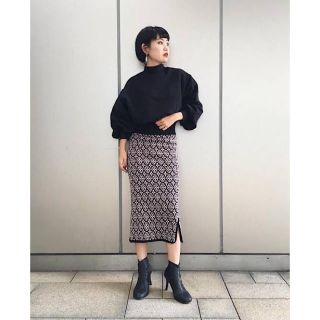 スライ(SLY)のSLY DIA CHECK SIDE SLIT HG SK(ロングスカート)