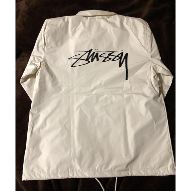 STUSSY コーチジャケット 白ジャケット/アウター