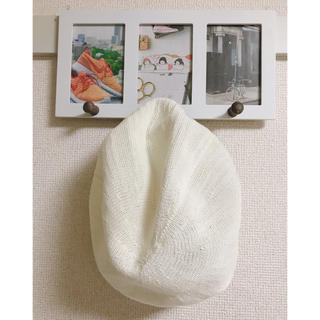 白ベレー帽(ハンチング/ベレー帽)