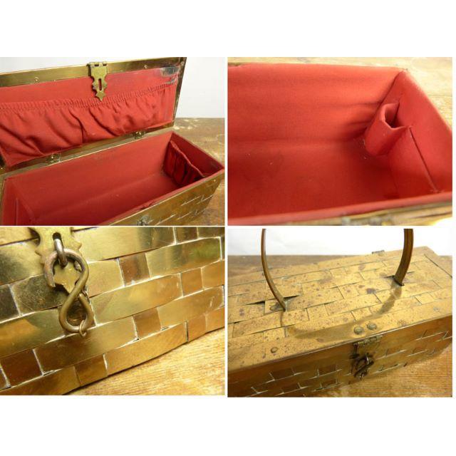 【希少】1950－60sビンテージ メタルバッグ ルーサイトバッグ　【中古】 レディースのバッグ(トートバッグ)の商品写真