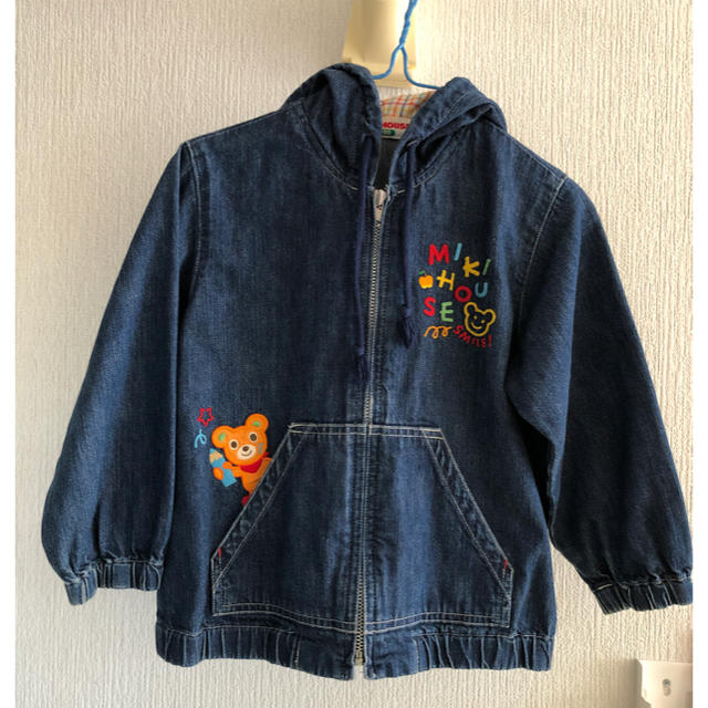 mikihouse(ミキハウス)のミキハウス デニムパーカー キッズ/ベビー/マタニティのキッズ服男の子用(90cm~)(ジャケット/上着)の商品写真