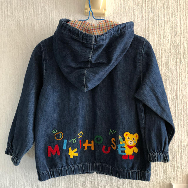 mikihouse(ミキハウス)のミキハウス デニムパーカー キッズ/ベビー/マタニティのキッズ服男の子用(90cm~)(ジャケット/上着)の商品写真