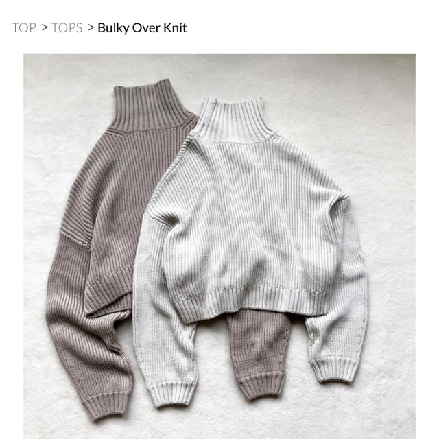 TODAYFUL - todayful Bulky Over Knit の通販 by ve.｜トゥデイフルならラクマ 低価特価