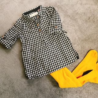 ザラキッズ(ZARA KIDS)のブロックチェックワンピ (ワンピース)