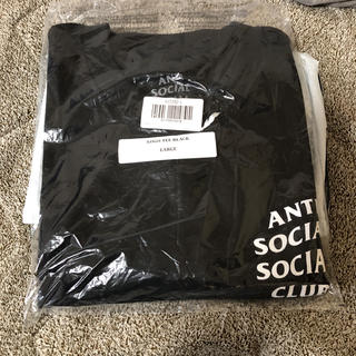 アンチ(ANTI)の【新品・送込】ASSC アンチソーシャルソーシャルクラブ logo tee 黒(Tシャツ/カットソー(半袖/袖なし))