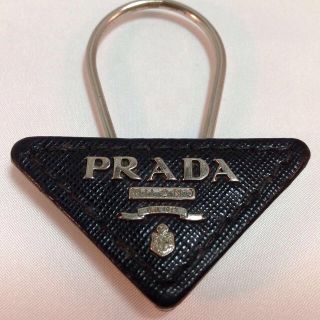 プラダ(PRADA)のプラダ キーリング ブラック(キーホルダー)