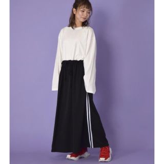 ダブルクローゼット(w closet)のA24様専用  新品！【w closet】異素材ドッキングワンピース(ロングワンピース/マキシワンピース)