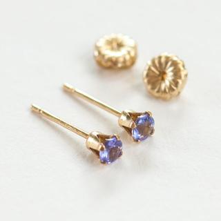 タンザナイト・ピアス　14KGF(ピアス)