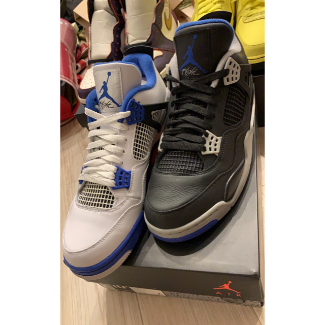 Nike 陰陽 AIR JORDAN4 MOTOR SPORT mismatchメンズ