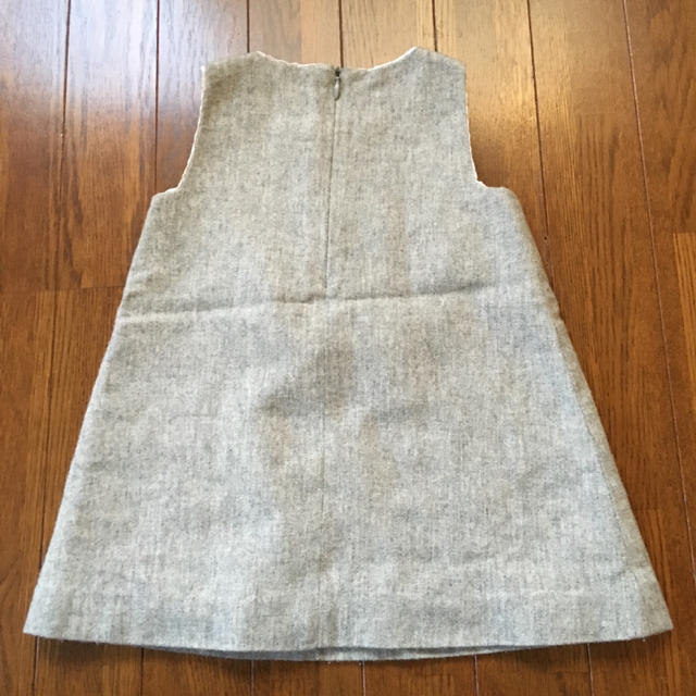 ZARA(ザラ)のZARA ワンピース 76〜84㎝ グレー お花 ザラ 女の子 キッズ/ベビー/マタニティのベビー服(~85cm)(ワンピース)の商品写真