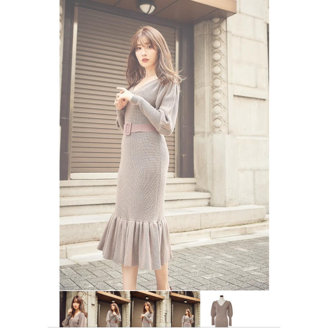 Two-Tone Belted Knit Dress 値下げしました | www.innoveering.net