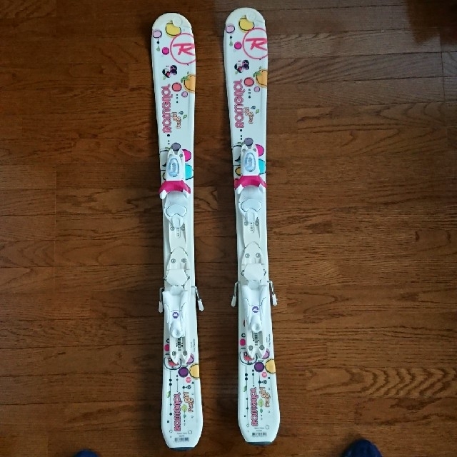 スキー板 スキー 板 ブーツ ストック 女の子 ピンク 白 ビンディング