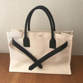 ドゥーズィエムクラス(DEUXIEME CLASSE)のcandi tokyo it bag トートバッグ キャンバス ホワイト 生成(トートバッグ)