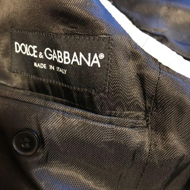 DOLCE&GABBANA(ドルチェアンドガッバーナ)の☆ドルチェ＆ガッバーナ黒タグシングルシャドーストライプスーツ メンズのスーツ(セットアップ)の商品写真