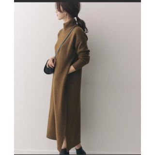 アーバンリサーチドアーズ(URBAN RESEARCH DOORS)のURBAN RESERCH DOORS タートルロングニットワンピース 新品(ロングワンピース/マキシワンピース)