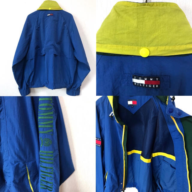 TOMMY HILFIGER(トミーヒルフィガー)のshoさん専用 90s ☆ トミー ヒルフィガー セーリングジャケット 青 XL メンズのジャケット/アウター(ナイロンジャケット)の商品写真