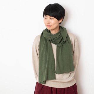 中川政七商店 ソフトウール天竺のマフラー 緑 の通販 by のり|ラクマ