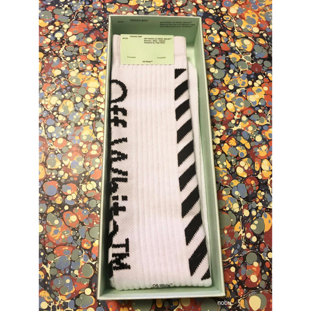 OFF-WHITE(オフホワイト)のOFF-WHITE C/O VIRGIL ABLOH - DIAG SOCKS メンズのレッグウェア(ソックス)の商品写真