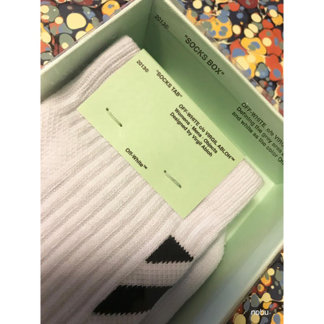 OFF-WHITE(オフホワイト)のOFF-WHITE C/O VIRGIL ABLOH - DIAG SOCKS メンズのレッグウェア(ソックス)の商品写真