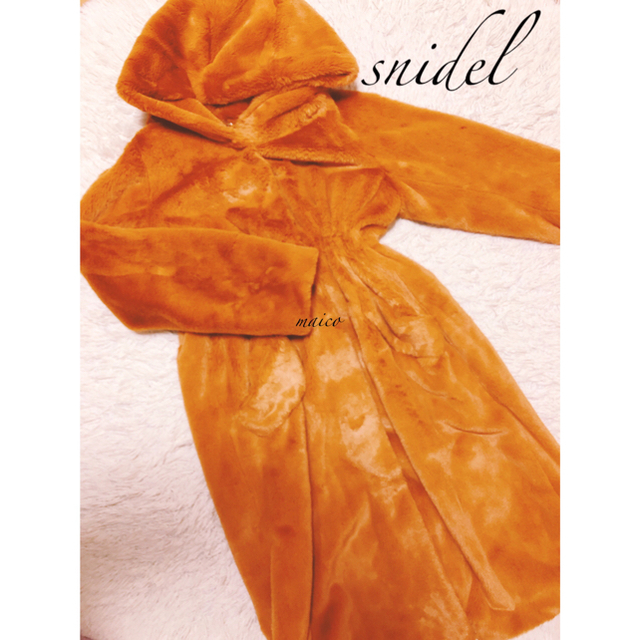 SNIDEL(スナイデル)のsnidel☆新品エコファーコート レディースのジャケット/アウター(毛皮/ファーコート)の商品写真