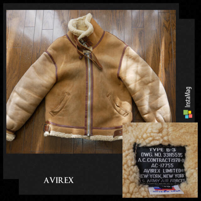 AVIREX(アヴィレックス)の希少色 アヴィレックス  B3 フライトジャケット ムートン AVIREX   メンズのジャケット/アウター(フライトジャケット)の商品写真