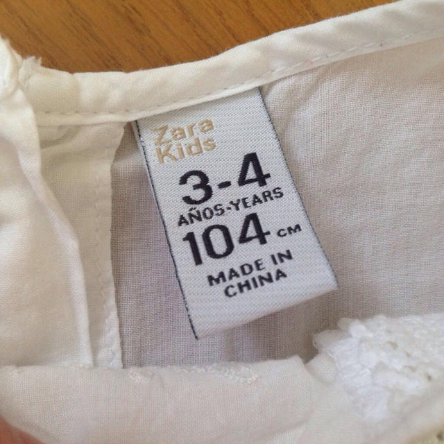 ZARA KIDS(ザラキッズ)の100cm☆フリルトップス キッズ/ベビー/マタニティのキッズ服女の子用(90cm~)(その他)の商品写真