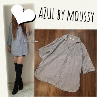 アズールバイマウジー(AZUL by moussy)のAZUL by moussy♡ストライプシャツ(シャツ/ブラウス(長袖/七分))